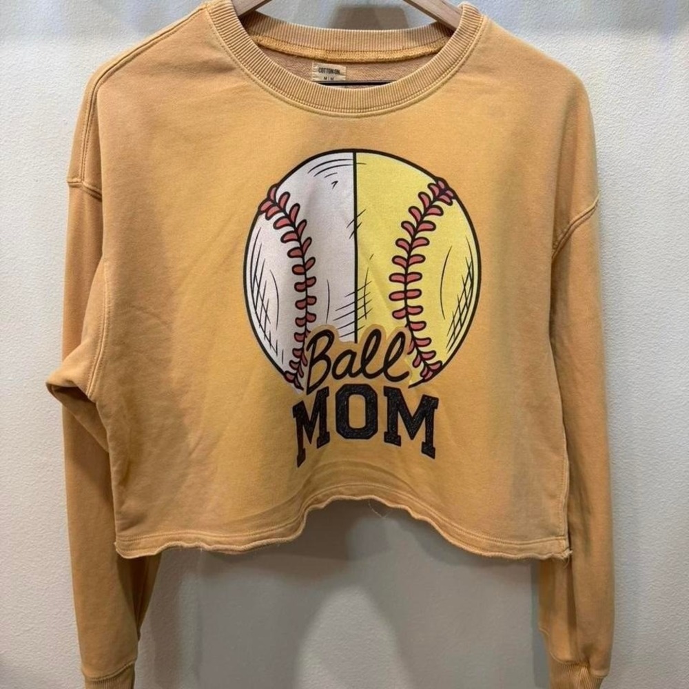 Ball Mom crew neck‎ sweatshirt' Cotton ON M 001